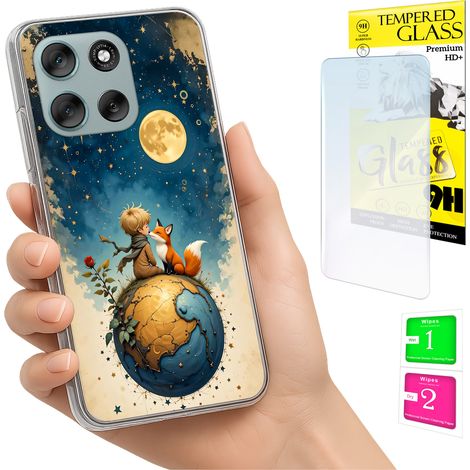 Funda para Motorola Moto G56 con foto y gráficos Lisek + cristal (1/5)