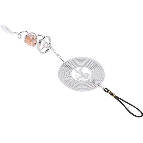 Carillon à vent rotatif en cristal, décoration suspendue avec motif Cupidon, cloche décorative pour église et cour, bijou de jardin extérieur (1/5)