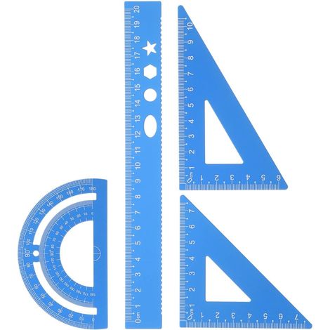 Kit d'équerre triangulaire en alliage d'aluminium pour étudiants (1/5)
