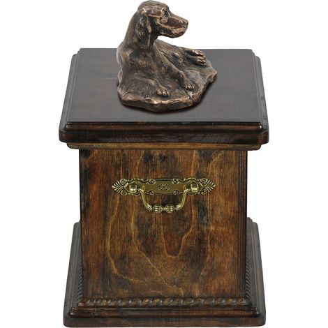 Setter anglais, Laverack - urne funéraire pour chien, urne avec statuette, urne élégante de style classique par Art-Dog (1/5)