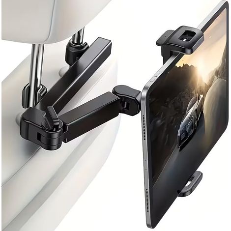 Support de téléphone pour appuie-tête arrière de voiture, support réglable et sécurisé pour appareils de 11,94 à 32,77 cm, support universel de siège arrière pour iPad, smartphone, support stable pour (1/5)