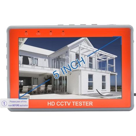 Testeur de vidéosurveillance prenant en charge la caméra IP Testeur De Caméra De Sécurité CCTV 8MP 4K, Moniteur LCD TFT 5 Pouces For 4 En 1 TVI AHD CVI, Testeur De Caméra De Sécurité Analogique, Test (1/5)