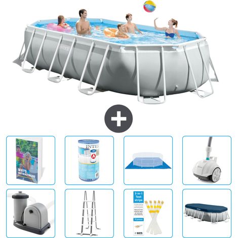 Prism Frame Pool Oval - 503x274x122 cm - 9-teilig S549