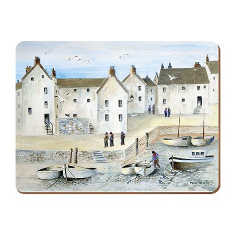 Creative Tops Cornish Harbour Set Of 6 Premium Table Mats