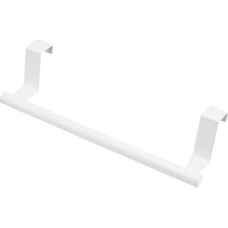 Porte-serviettes de cuisine suspendu en acier inoxydable, ne nécessite pas de percer les portes des placards, convient aux cuisines et salles de bains blanches. (1/4)