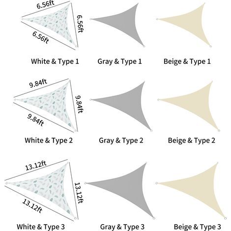 UV-resistant sunshade, 10-foot triangular shade sail, garden plant shelter, breathable greenhouse cover for outdoor patio, camping, backyard pool (1/5)
