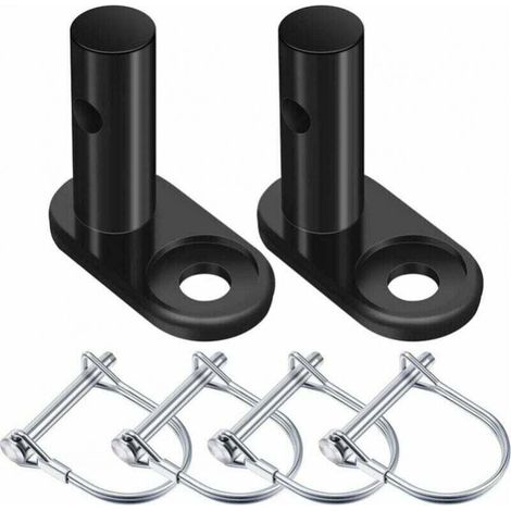 2 Jeux Coupleur de Remorque de Vélo Connecteur d'Attelage de Remorque de Vélo Remplacement d’Attelage de Remorque en Acier Adaptateur de Montage Coupleur de Vélo Adaptateur de Fixation