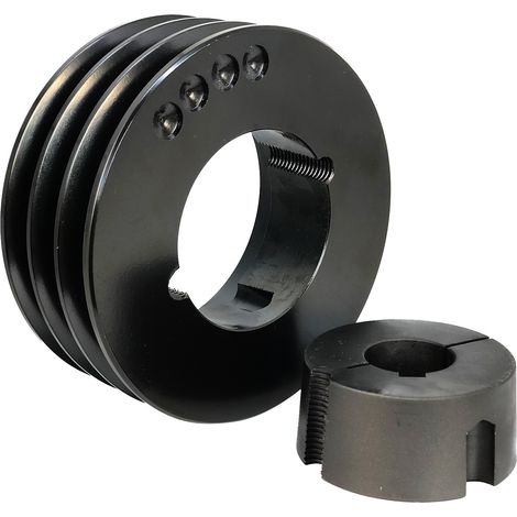 Poulie Spa 3 Gorges Dp 125mm Arbre 42mm Moyeu 2012 (1/5)