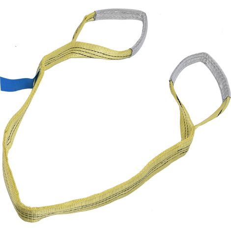 3-Tonnen-Flachhebegurt aus PES-Gewebe, sehr reißfest, für Kranzubehör, breit, 75 mm² pro Meter (1/5)