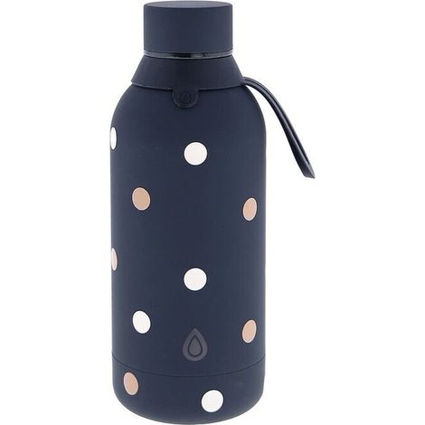 BOTELLA ACERO INOXIDABLE 500ML BLACK SMALL DOTS