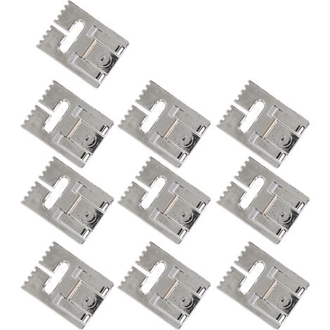 10 Pièces Pieds Presseurs à Rainures pour Machine à Coudre, Acier Inoxydable, Lisse et Sans Bave (1/5)