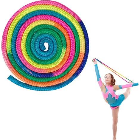 Rhythmic Gymnastics Jump Rope, Rhythmic Gymnastics Rope, Artistic Gymnastics Rope, Color Skipping Rope for Fitness Aerobics Gymnastics Rhythmic (1/5)