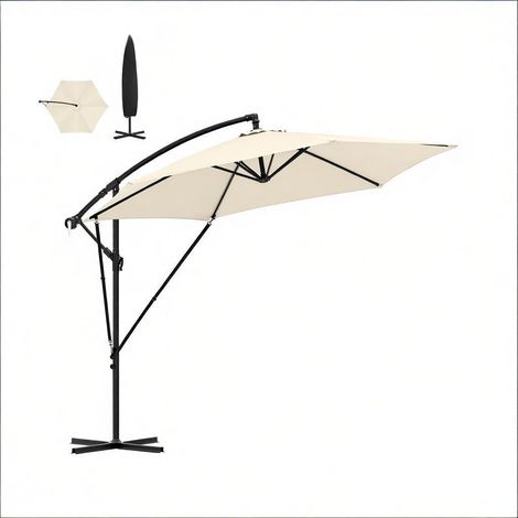 CAIziParasol pliant, parasol de jardin, parasol de piscine, parasol d’extérieur flexible (comprend uniquement le parasol) (1/5)