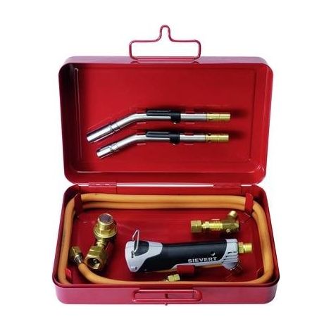 Set di saldatura a stagno/tenue Promatic 1000 in valigetta blu acciaio, 6 pezzi, propano (1/2)