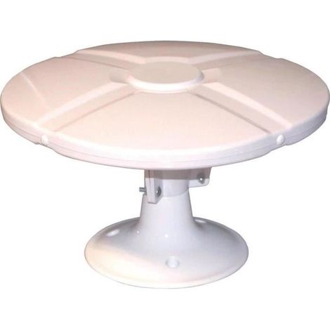 High-Tech 240010 Antenne TV TNT Extérieure Omnidirectionnelle + Amplificateur Blanc (1/2)