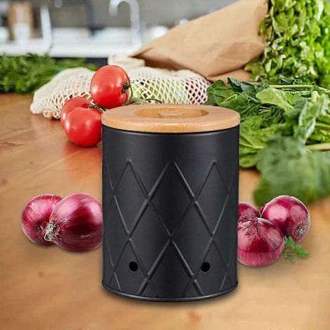 Kartoffelaufbewahrungsbox, Lebensmittelaufbewahrungsbehälter mit Deckel, Gemüsebehälter, Aufbewahrungsbox für Küche, Speisekammer und Arbeitsplatte. (1/5)