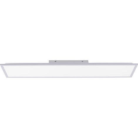Plafonnier LED 119,5 cm 16W rectangulaire argent Neuhaus