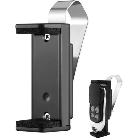 Clip d'ouvre-porte de garage : support universel ajustable pour portes de garage et visières de voitures, Compatible avec la plupart des supports de télécommande de voiture, 1 pièce (1/4)