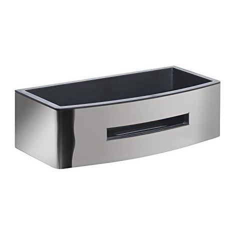 Gedy Poseidon Duschhalter chrom und schwarz elegant