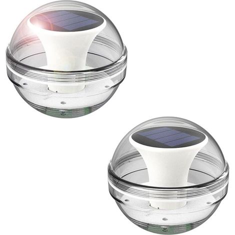 Ineasicer Lumières de Piscine,2PCS Lumières Flottantes pour Piscine,IP65 Étanche Lumières Piscine Flottante,Solaire Énergie Lampe Étang avec Couleur Changement étanche (1/5)