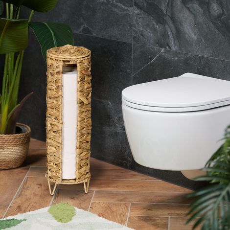 Portarotolo per 4 rotoli tessuto in giacinto dacqua (1/5)