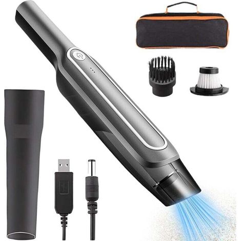 Leiser, kabelloser Handstaubsauger mit 50.000 Pa Saugleistung – 5000-mAh-Akku, wiederverwendbarer Nano-Filter, Mini-Tischstaubsauger für Auto, Küche, Sofa und Haustiere