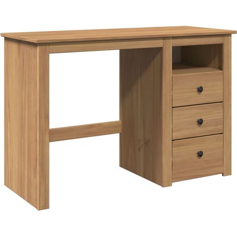 Desk PANAMA 112x45x75 cm Solid Wood Pine vidaXL
