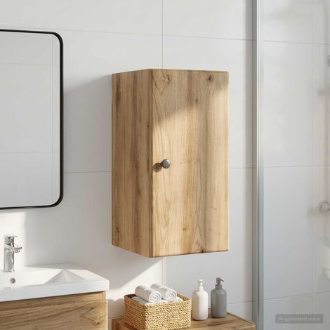 vidaXL Armario de pared para baño BREDA Roble artisan 30 x 31 x 59 cm (1/5)