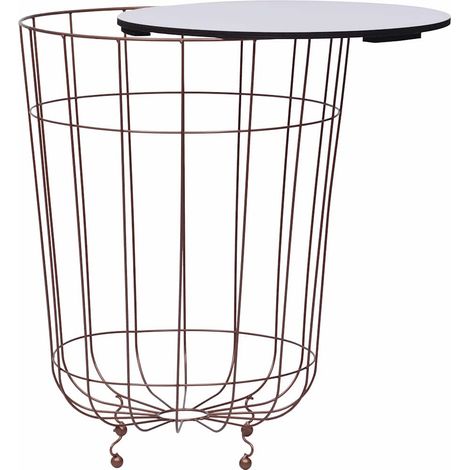Maison Exclusive - Couchtisch Golden Ø 40 cm (1/5)