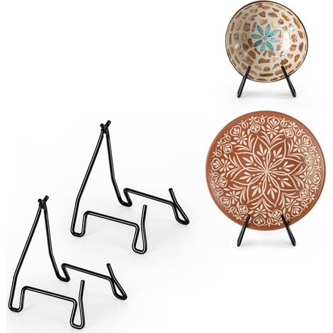 Lot de 2 Support Assiette, 5,5 Pouces Support Assiette Decorative (1/5)