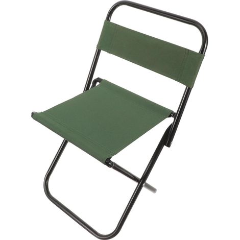 Chaise D extérieur Pliante et Légère en Métal et Tissu Vert Multi Fonctionnelle pour Jardin et Pique niques Confortable et Portable (1/4)
