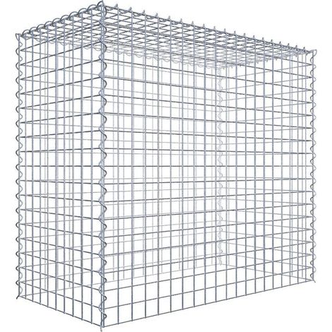 Gabiondeco - Gabion - Element de prolongation en hauteur 100 cm x 90 cm x 50 cm (L x H x P). maille 5 x 5 cm. Spirale. Attention : il manque une grille - Made in Germany (1/5)