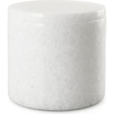 Recipiente para cosm茅ticos de m谩rmol blanco Q-BATH PREMIUM DECOR 1532 (1/4)