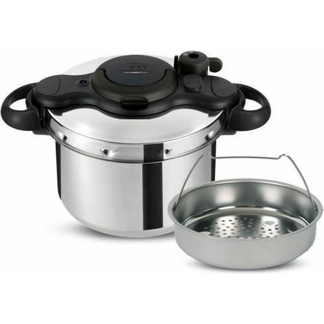 SEB P4620724 - Schnellkochtopf ClipsoMinut Simplicity 6 L, Edelstahl