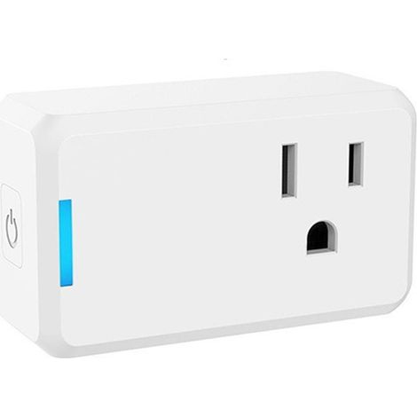 Prise intelligente compatible avec la commande vocale via application, Wi-Fi, prise américaine 100-125 V (1/5)