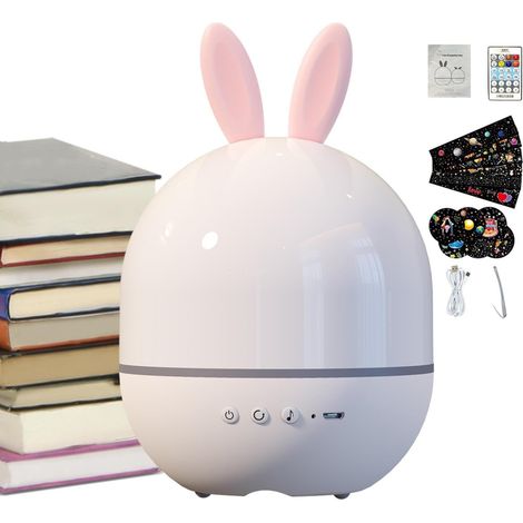 Veilleuse avec télécommande – Projecteur LED Starlight blanc (1/5)