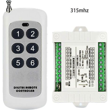 Système de commande à distance sans fil 433/315 MHz, émetteur + récepteur - 315 MHz (1/5)