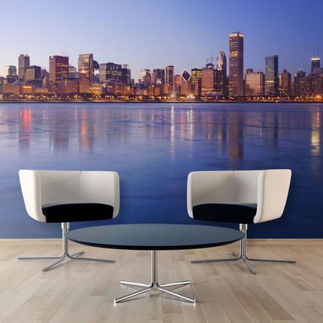 Papier Peint "Icy Downtown Chicago" 270 x 350 cm (1/2)