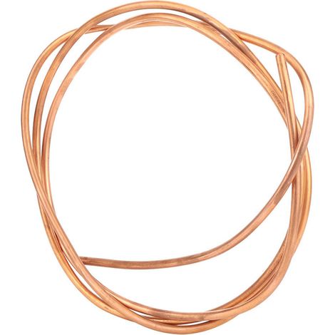 Tube en cuivre C1100 T2, spiralé flexible, 2 m, pour climatiseurs et réfrigérateurs, diamètre extérieur 6 mm / diamètre intérieur 5 mm (1/5)