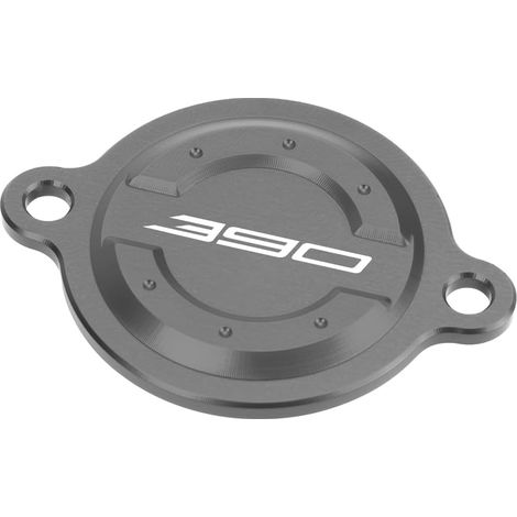 Couvercle de filtre à huile pour moteurs de moto pour 390 Duke 2016-2023 Filtre à huile Bouclier de protection Aluminium 390 Accessoires Duke (gris) (1/5)