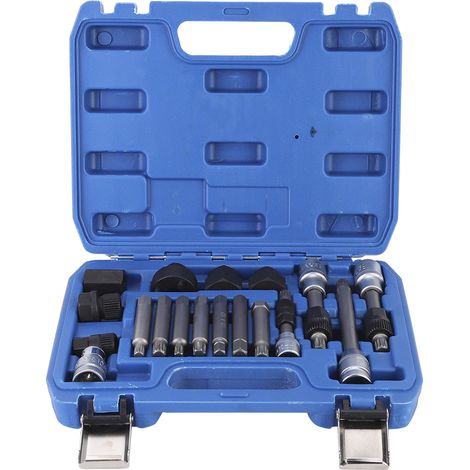 Kit de 18 pièces pour démontage de poulie d'alternateur, outil de réparation automobile (1/5)