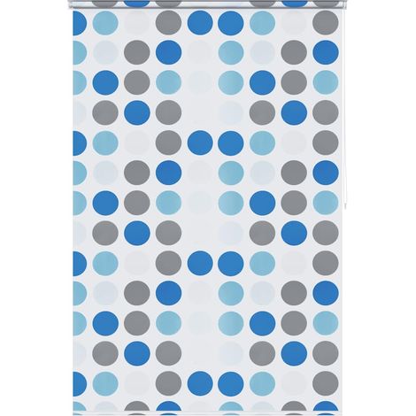 Maison Exclusive - Persiana enrollable de ducha círculos 140x240