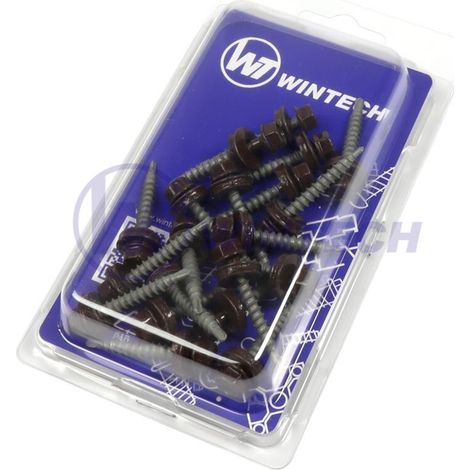 WINTECH Dachschraube + EPDM 4,8 x 35 RAL 8017 CICDJ48035DBLM1