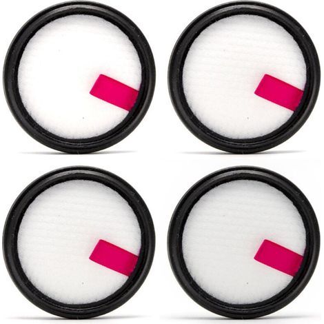 Paquete de 4 filtros de repuesto para aspiradora inalámbrica sin bolsa CecotecINSE K370/N370. (1/4)