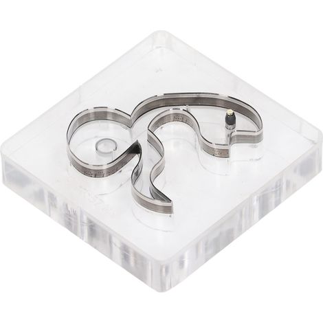 Lame de découpe Forme Serpent 63x57mm Acier Allié Haute Dureté Poinçon Cuir pour Bricolage (1/5)