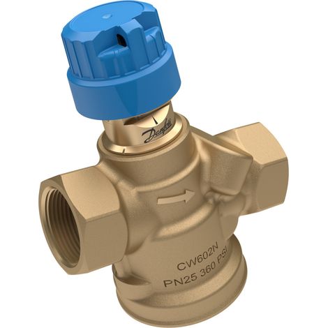Danfoss druckunabhängiges Regelventil ABQM 4.0 DN 20 HF, 220-2200 l/h, ohne Prüfnippel 3/4" IG (1/5)