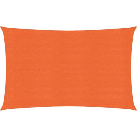 Voile d'ombrage 160 g/m² orange 2,5 x 4,5 m PEHD