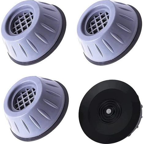 Juego de 4 almohadillas antivibración, reductoras de ruido y antideslizantes para lavadoras. (1/5)