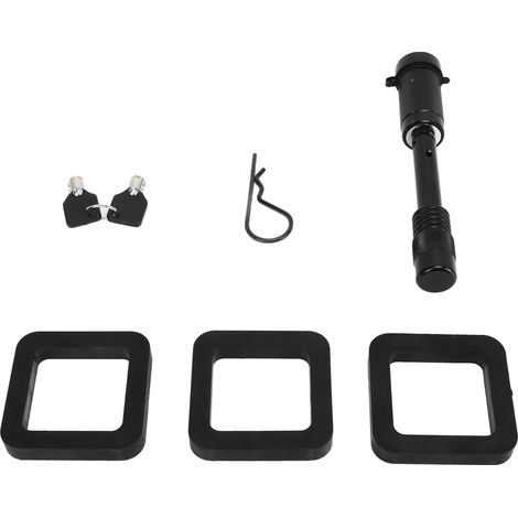 Verrou de chape d'attelage 5/8in avec capuchon caoutchouc étanche anti-poussière, surfaces peintes, idéal caravane camion camping-car. (1/5)