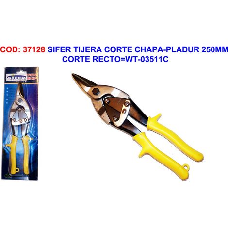 Forbici da taglio per lamiera e Pladur taglio dritto da 250 mm WT-03511C